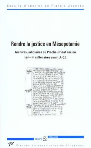 Rendre la justice en Mésopotamie