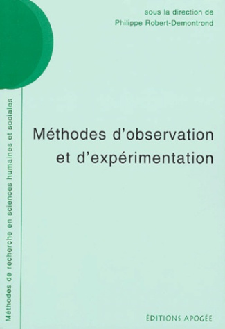 Méthodes d'observation et d'expérimentation