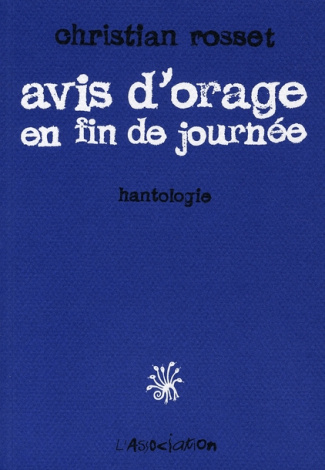 Avis d'orage en fin de journée. Hantologie