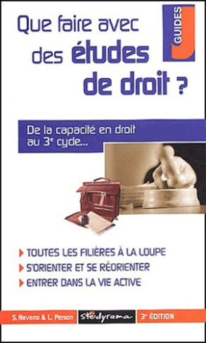 Que faire avec des études de droit ? 3e édition