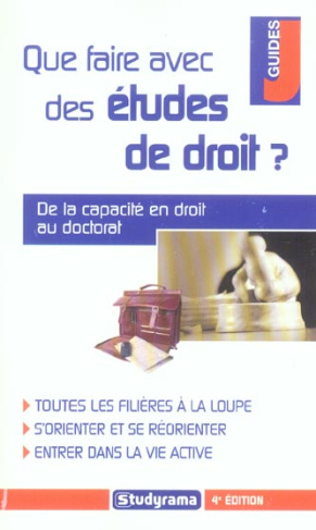 Que faire avec des études de droit ? 4e édition
