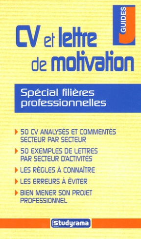 CV et lettre de motivation spécial filières professionnelles