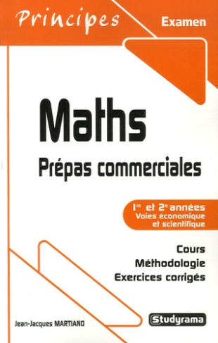 Maths. Prépas commerciales