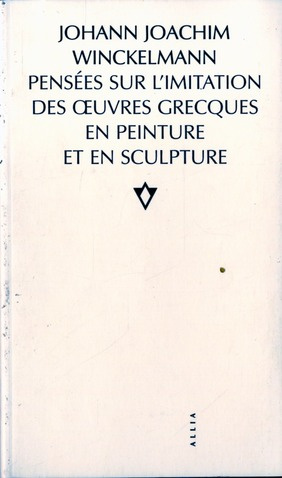 PENSEES SUR L'IMITATION DES OEUVRES GRECQUES...