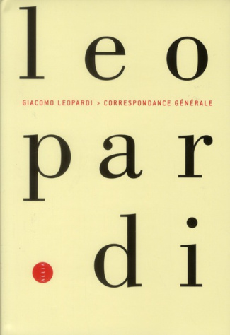 Correspondance générale. 1807-1837