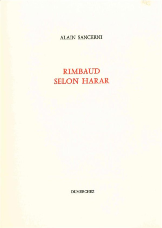 Rimbaud selon Harar