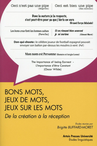 Bons mots, jeux de mots, jeux sur les mots. De la création à la réception, actes du colloque interna