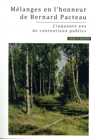 Mélanges en l'honneur de Bernard Pacteau