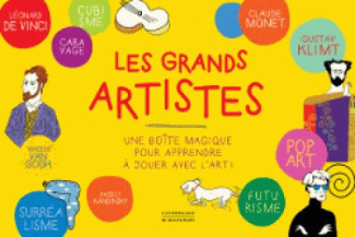 Les grands artistes. Une boîte magique pour apprendre à jouer avec l'art ! Contient : 10 dépliants c