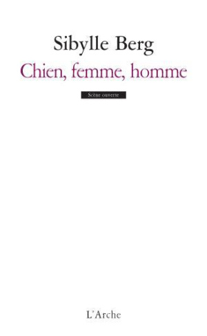 Chien, femme, homme