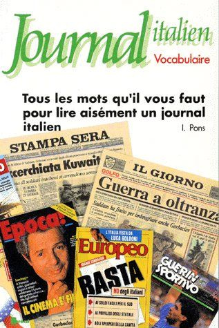 JOURNAL - ITALIEN. Vocabulaire