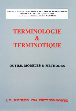 TERMINOLOGIE & TERMINOTIQUE
