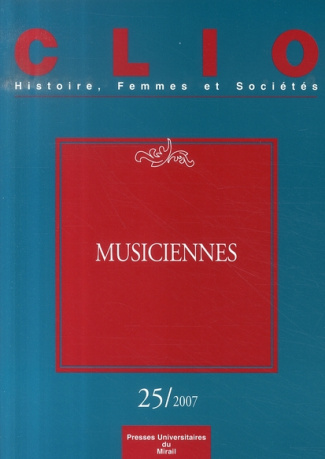 Clio N° 25/2007 : Musiciennes