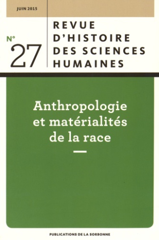 REVUE D HISTOIRE DES SCIENCES HUMAINES 27