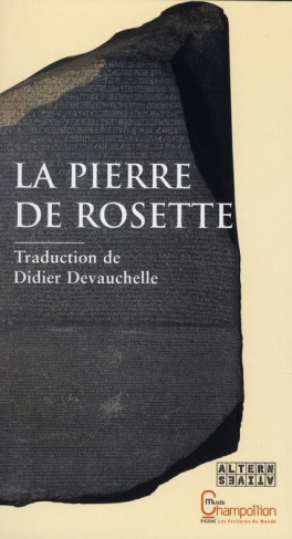 La pierre de Rosette