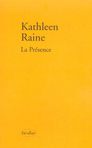 La présence. Poèmes 1984-1987, édition bilingue français-anglais