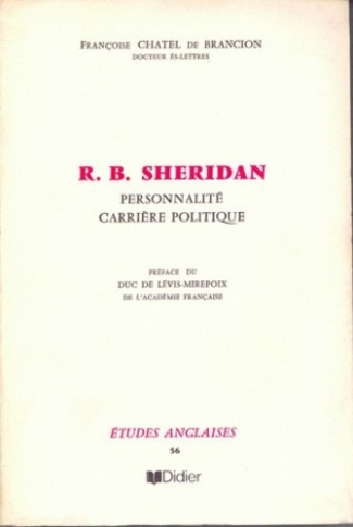 Richard Brinsley Sheridan. Personnalité, carrière politique