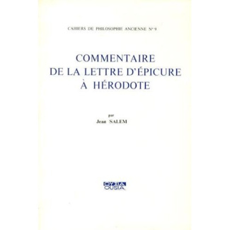 COMMENTAIRE DE LA LETTRE D EPICURE A HERODOTE
