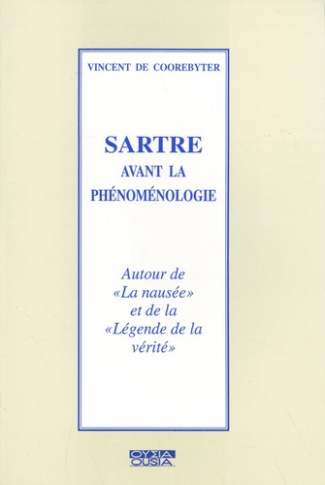 SARTRE AVANT LA PHENOMENOLOGIE