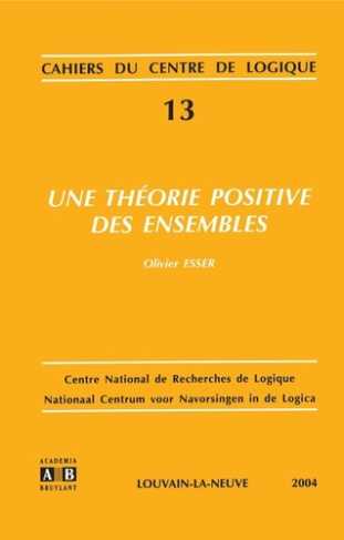 THEORIE POSITIVE DES ENSEMBLES