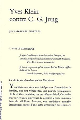 Yves Klein contre C-G Jung