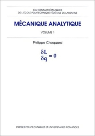 MECANIQUE ANALYTIQUE. Volume 1