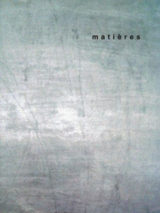 Matières N° 1/1997