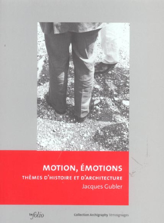 Motion, émotions. Thèmes d'histoire et d'architecture