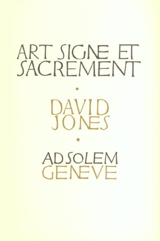Art, signe et sacrement