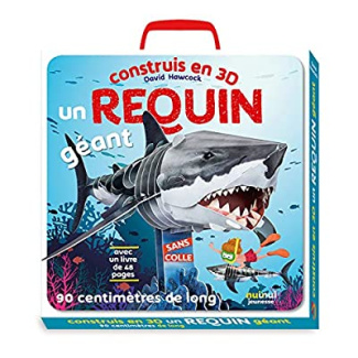 Construis en 3D un requin géant. Avec un livret de 48 pages