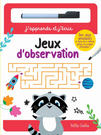 Jeux d'observation. Avec 1 crayon effaçable