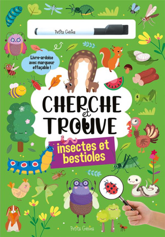 Cherche et trouve les insectes et bestioles. Avec 1 marqueur effaçable