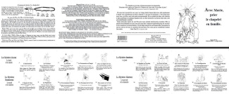 Dépliant rosaire 3a : Prier le chapelet en famille