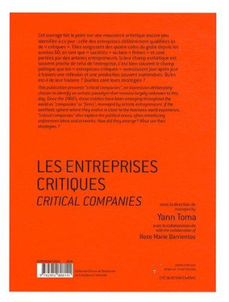 Les entreprises critiques. La critique artiste à l'ère de l'économie globalisée, édition bilingue fr