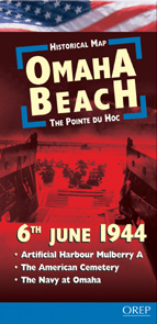OMAHA BEACH - THE POINTE DU HOC. 6TH JUNE 1944. ARTIFICIAL HARBOUR MULBERRY A. THE AMERICAN CIMETERY