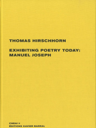 Exhibiting poetry today : Manuel Joseph