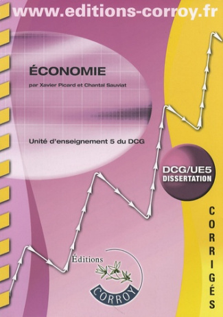 Economie UE5 du DCG. Corrigé, Edition 2007-2008