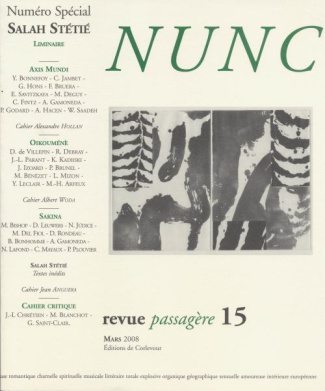 Nunc N° 16, Septembre 2008 : Jean-Luc Marion, Dieu, la charité, le don