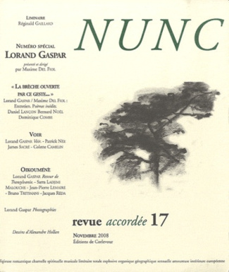 Nunc N° 17, Novembre 2008 : Lorand Gaspar