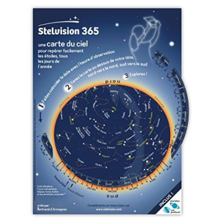 Stelvision 365. Une carte du ciel pour repérer facilement les étoiles, tous les jours de l'année