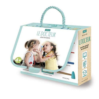 Jouets en bois. Le docteur