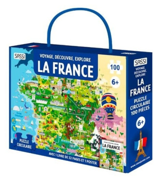 La France. Avec 1 puzzle circulaire de 100 pièces, 1 poster et 1 livre de 32 pages
