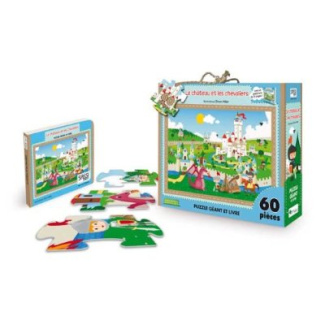 Le château et les chevaliers. Avec un puzzle géant de 60 pièces