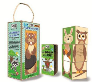 Les animaux de la forêt. Eco-cubes à assembler et un livre