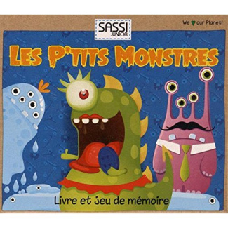 Les p'tits monstres. Livre et jeu de mémoire