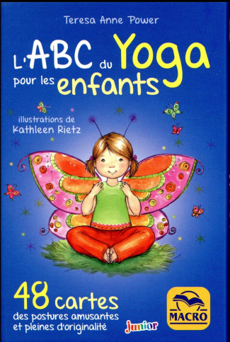 COFFET L'ABC DU YOGA POUR LES ENFANTS - 48 CARTES DES POSTURES AMUSANTES ET PLEINES D'ORIGINALITE