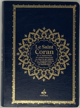 Le Saint Coran - Arabe français phonétique - souple - format moyen (13x17 cm) - Noir