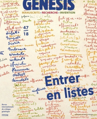 Genesis N° 47/2018 : Entrer en listes