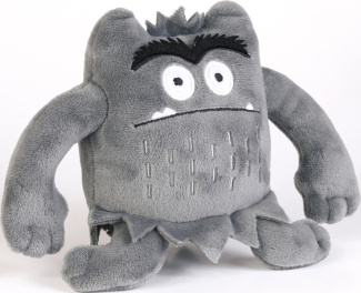 LE MONSTRE DES COULEURS - MINI PELUCHE MONSTRE GRISE