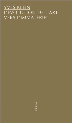 L'évolution de l'Art vers l'immatériel
